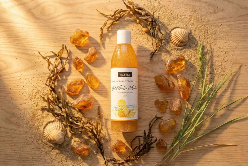 Bioetiq Gold Baltic Amber - żel peelingujący z bursztynem bałtyckim