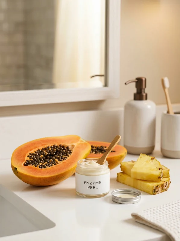 peeling enzymatyczny z papainą i bromelainą – papaja i ananas jako źródła enzymów złuszczających
